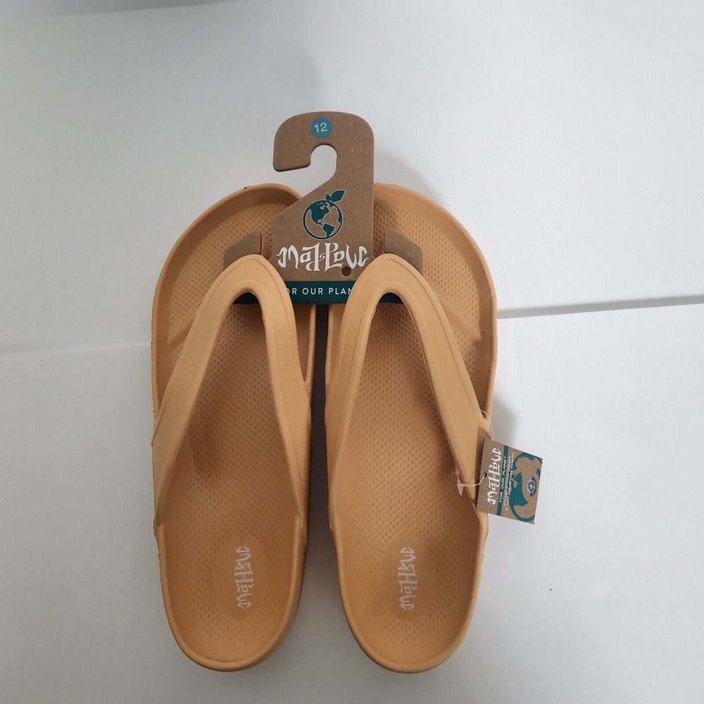 Mad Love Women's Yellow Sammy Flip Flop Sandals w/ Contoured Footbed Size 12